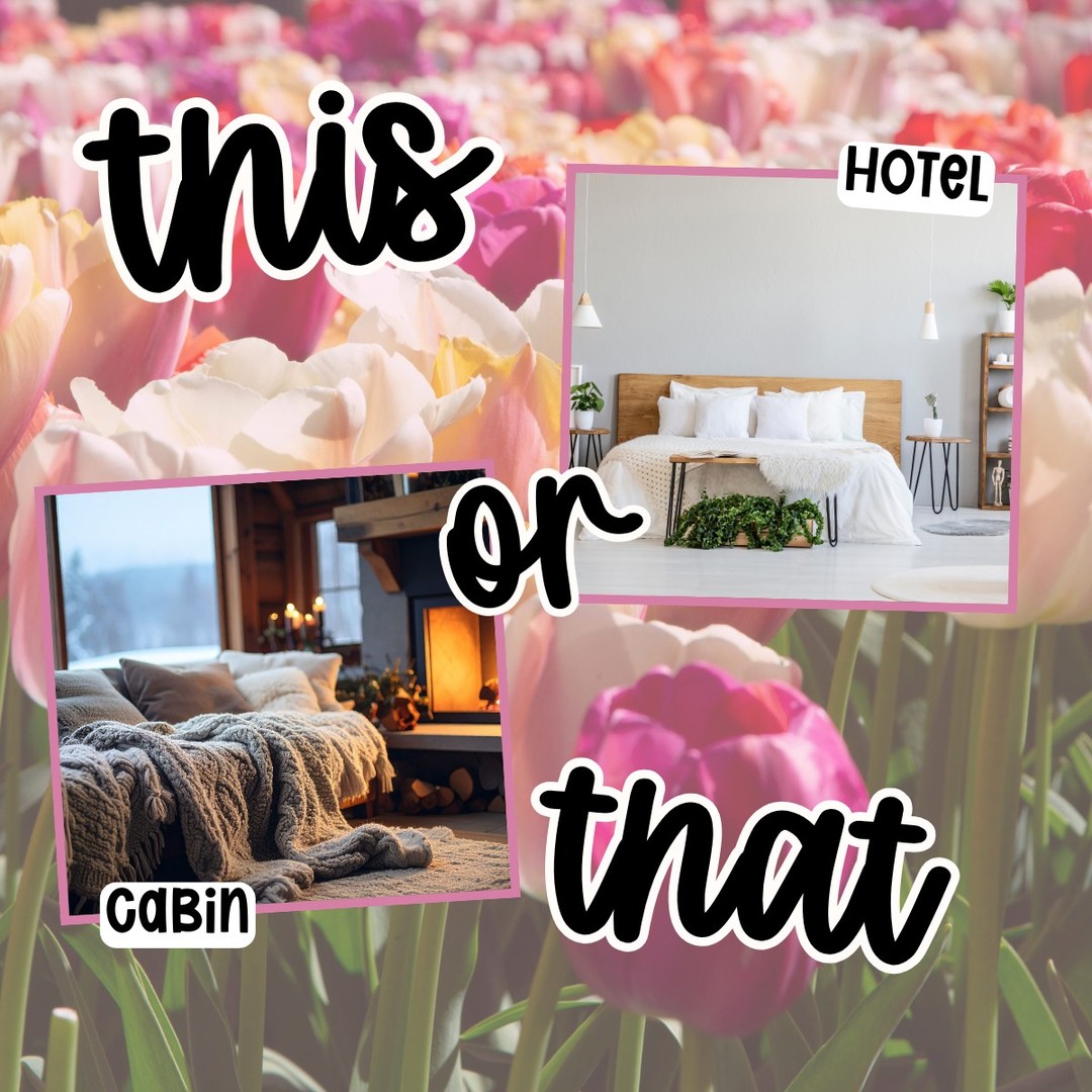 Time for a this or that for Spring travel! 
Where would you rather stay?