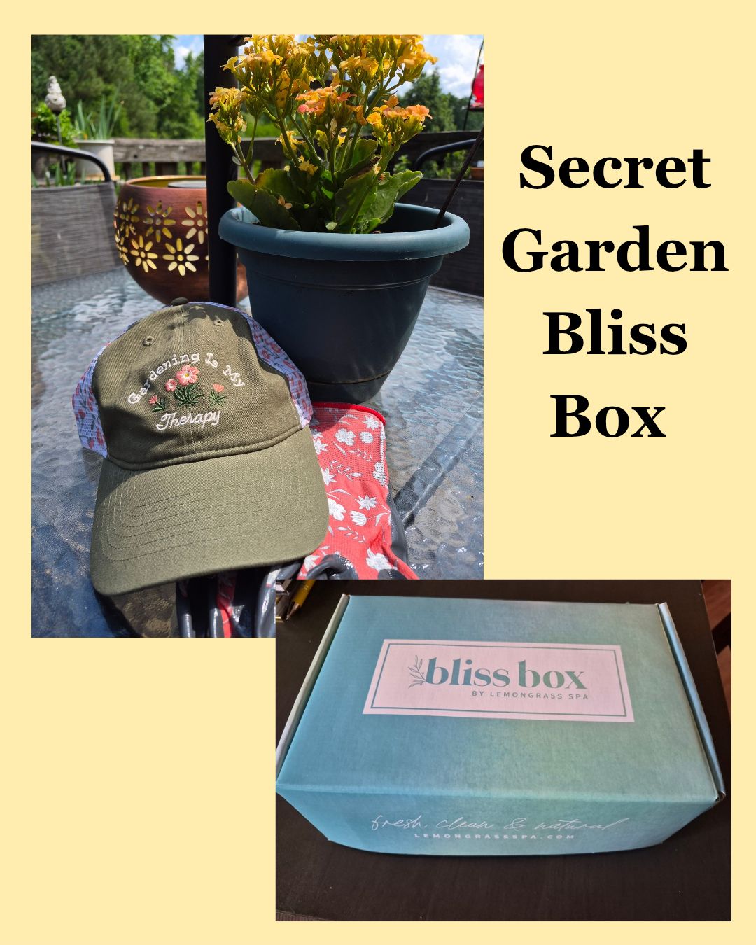 Tomorrow the limited-edition “Secret Garden” Bliss Box will be revealed 
A thoughtfully curated box with spring-inspired self-care in mind.

Check out the comments for more info...

Perfect for:
💐 Moms
🌱 Garden lovers
✨ Anyone needing a little “me time”

Pre-order yours with me before they sell out!🪴