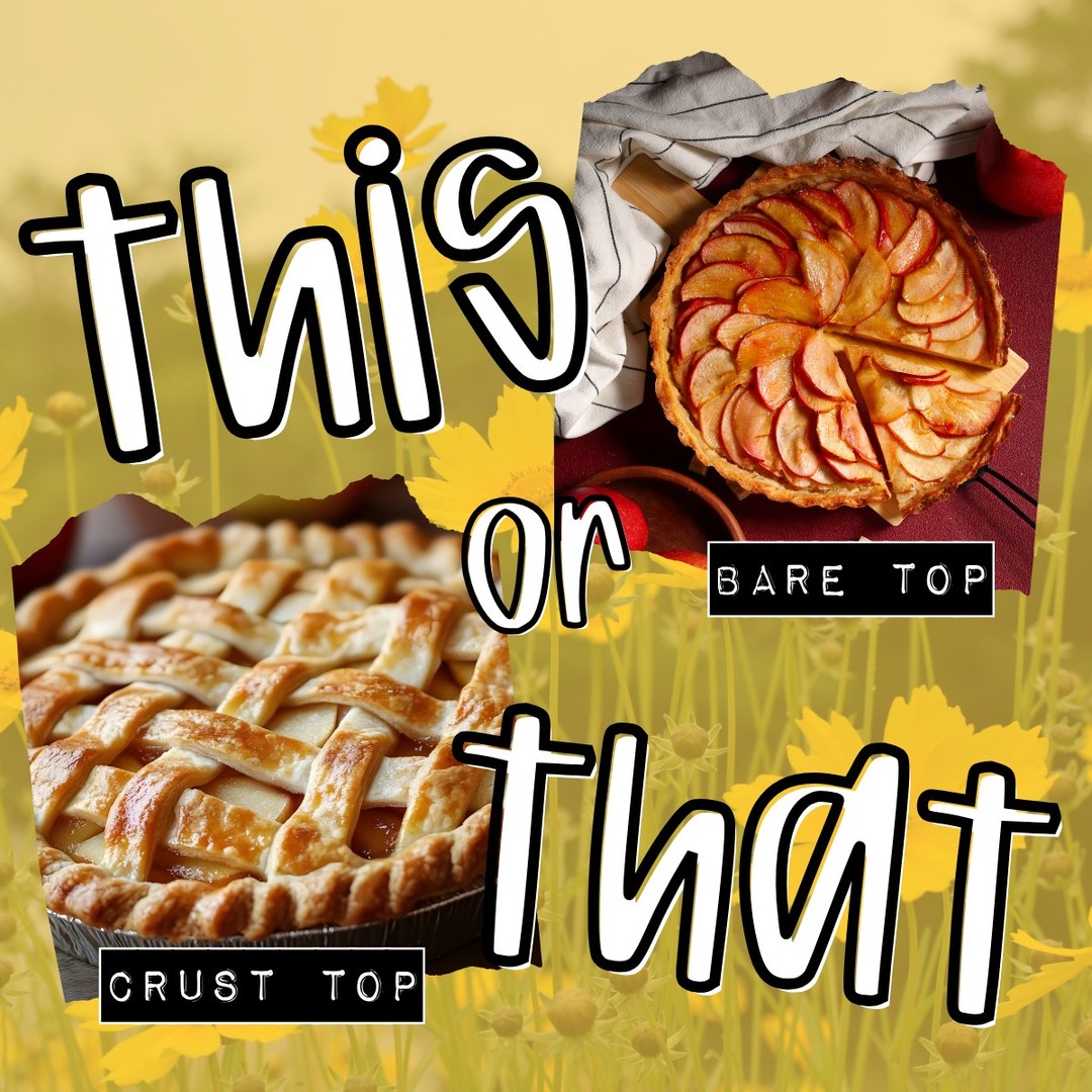 Happy National Apple Pie Day! 🍎
Do you like the top crust or no?