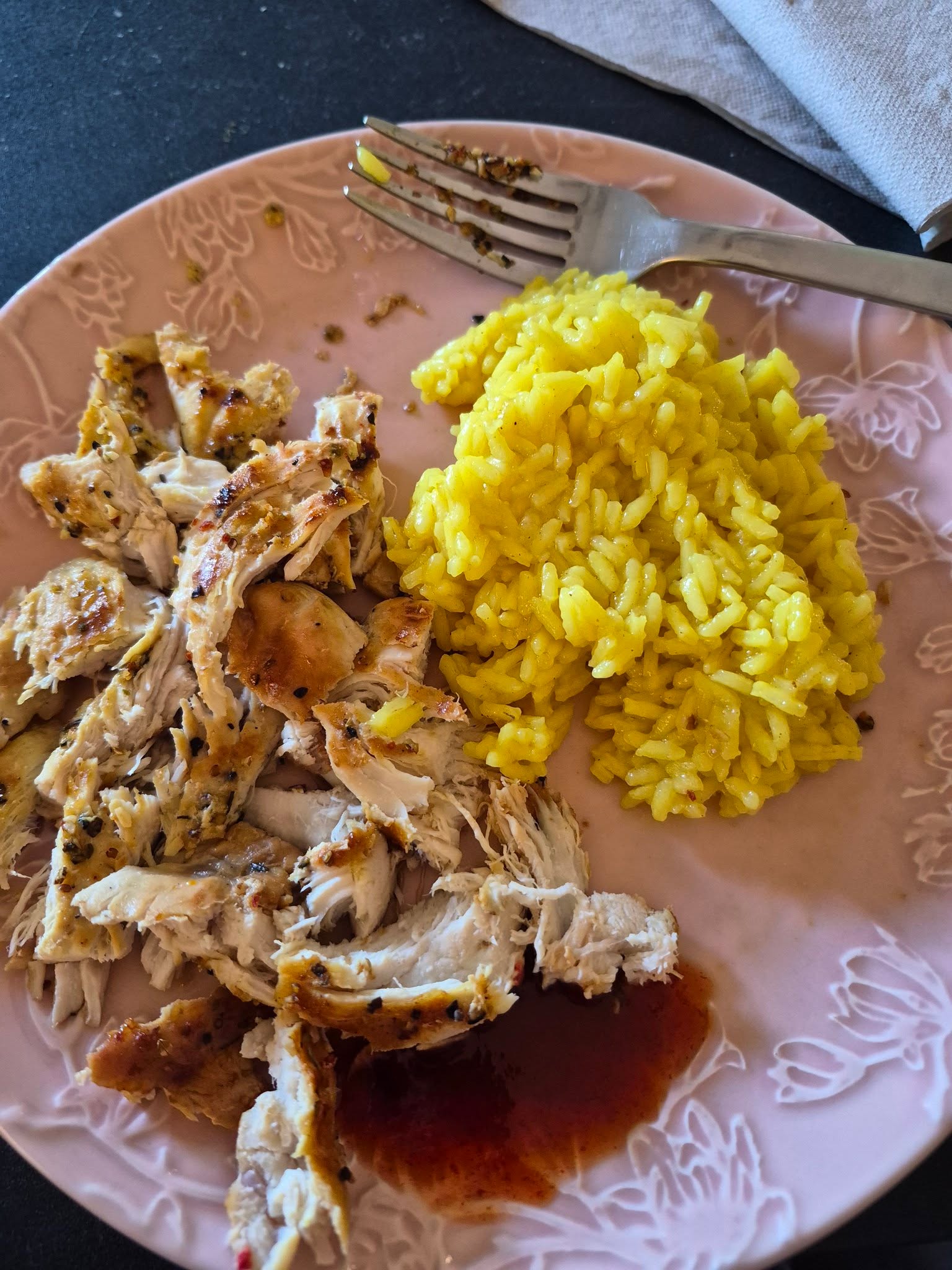 Grilled chicken and yellow rice tonight...