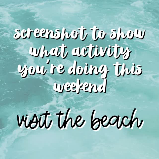 Screenshot this to see what you’re doing this weekend 👀
What did you get??
