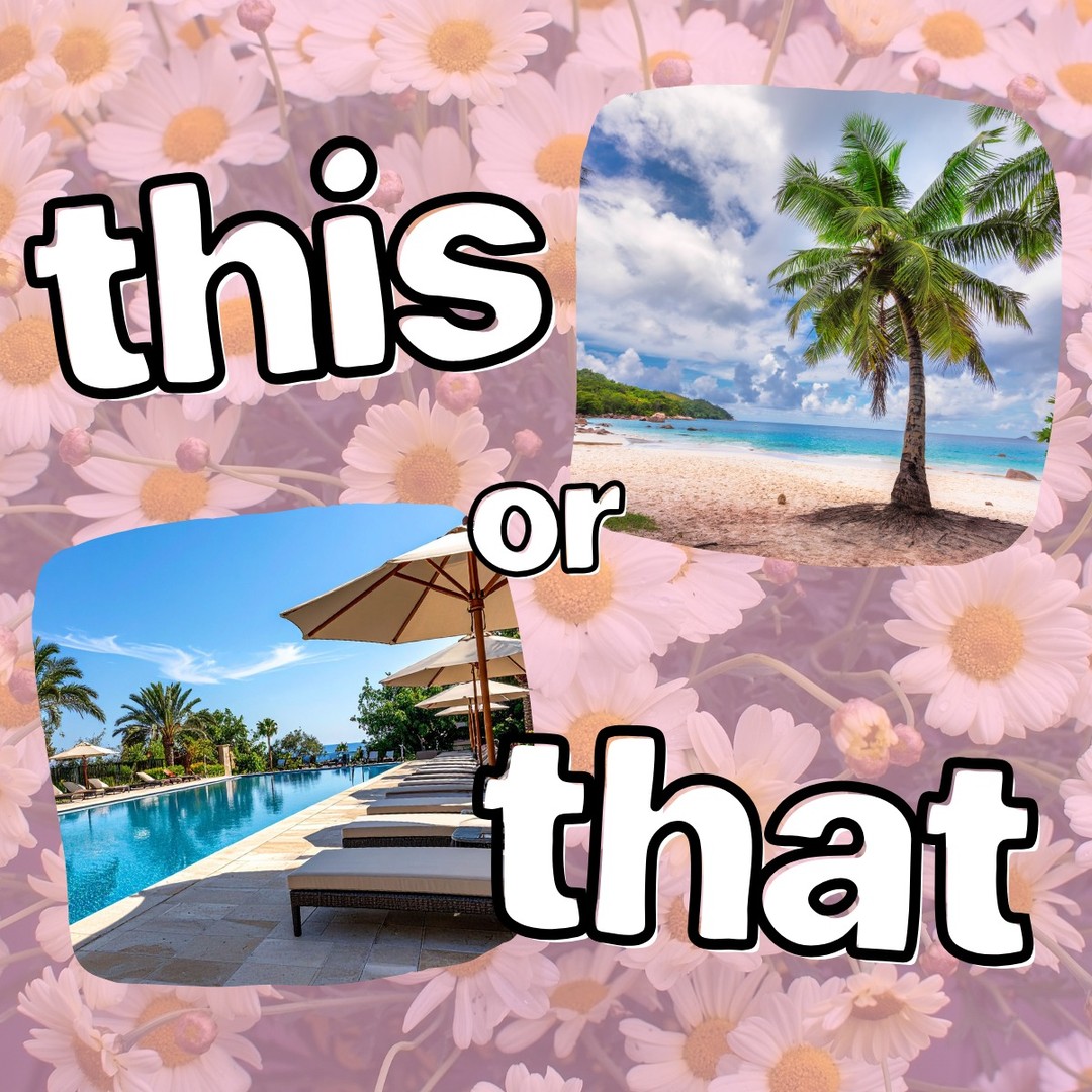 Pool day or beach day? ☀️
Which one are you choosing?