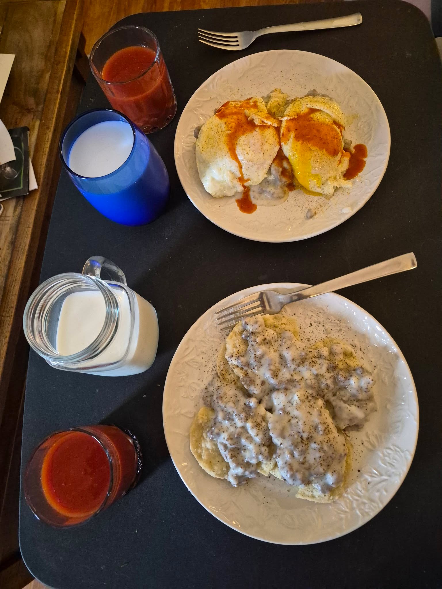 Biscuits and gravy just like dad's...