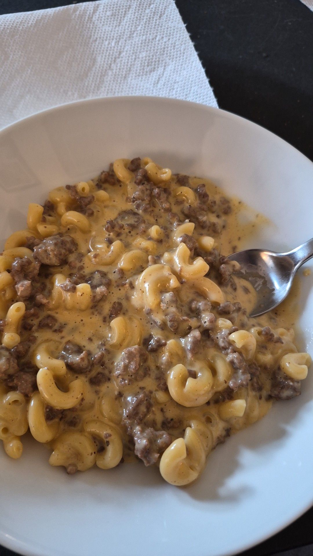 Homemade Cheeseburger pasta!
😋