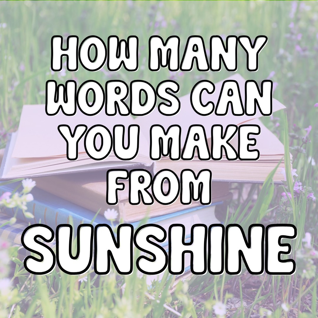 How many words can you make from ‘SUNSHINE’? ☀️
Go 👇