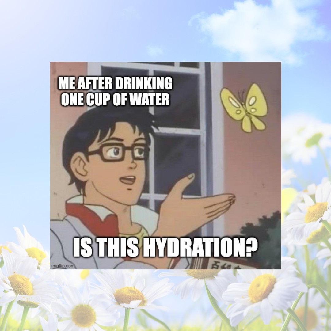 Me acting like one sip fixes everything 😅