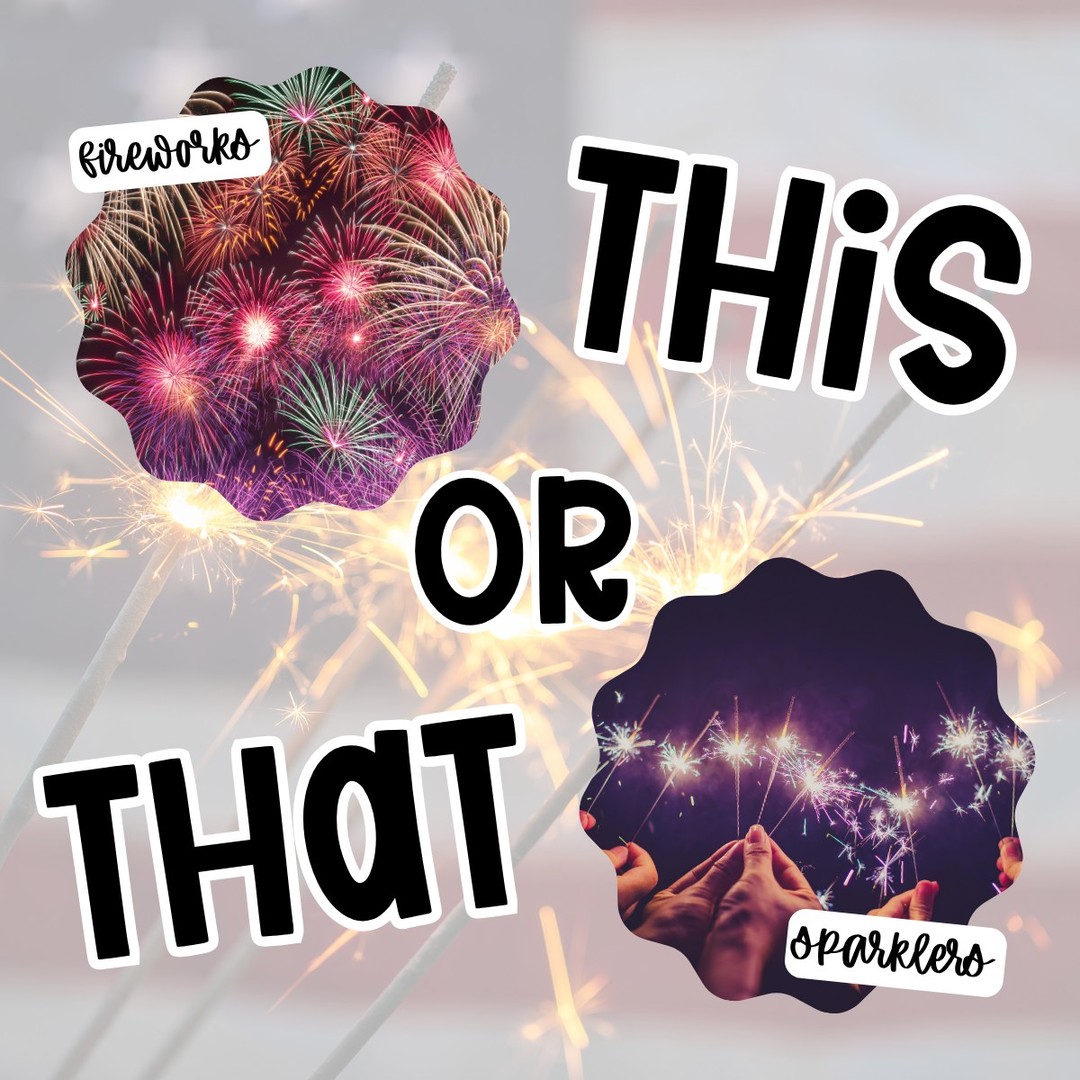 Happy 4th of July! 🇺🇸 Team Fireworks 🎆 or Team Sparklers ✨? Pick your favorite!
