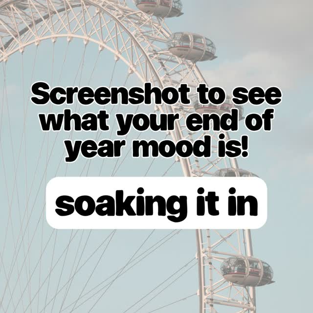 📸 Take a screenshot and tell us what your end-of-summer mood is! Share your result below! 🌞