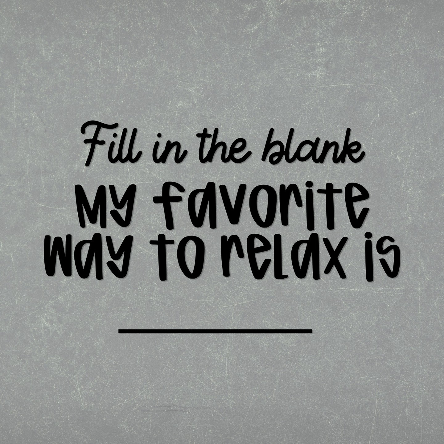 💆‍♀️ Fill in the blank:
My favorite way to relax is __________.
Let's swap ideas! 💙
