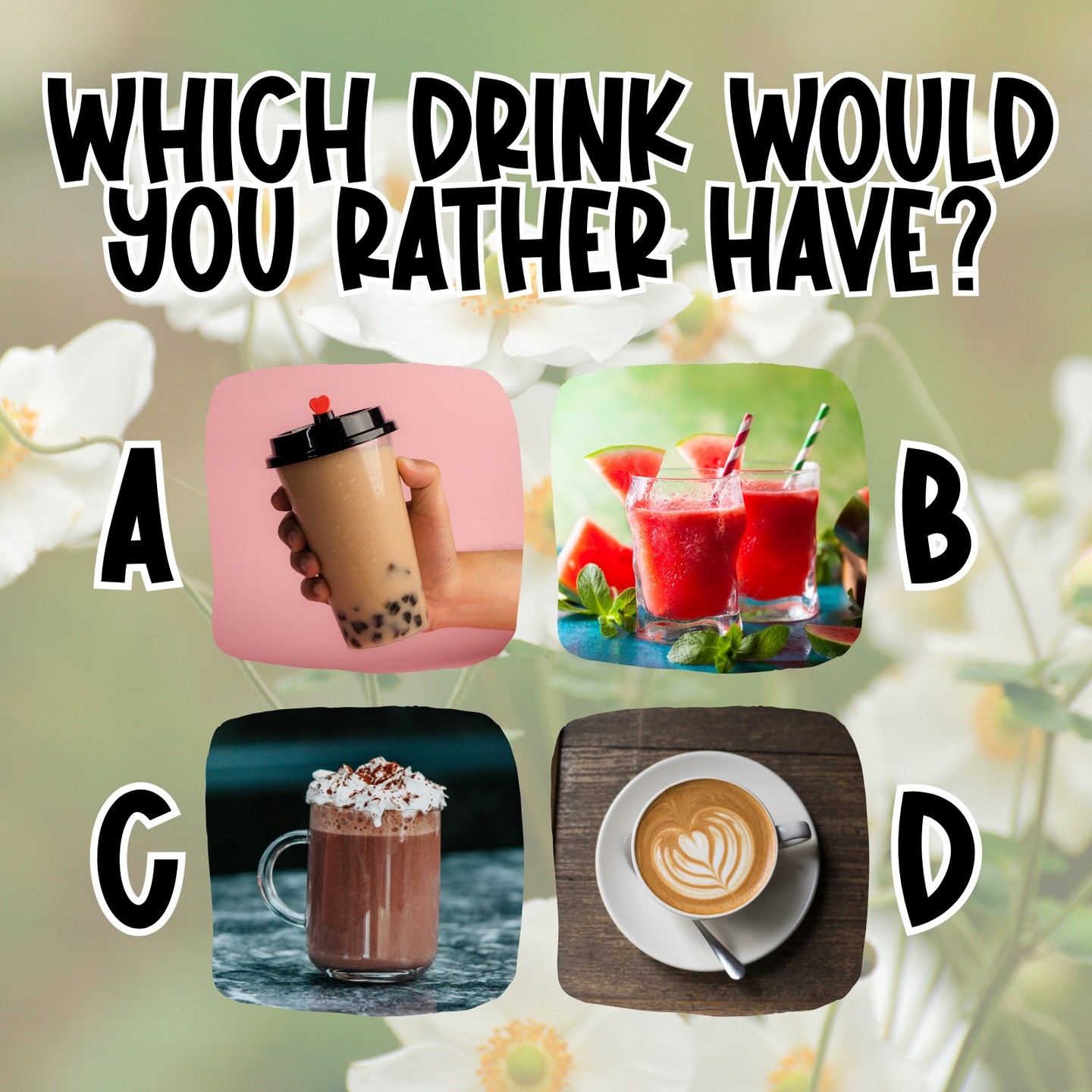 Which Drink Would You Rather Have? 🧋☕
