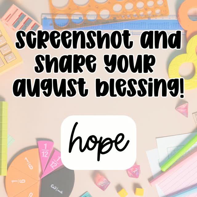 ✨ Screenshot to reveal your August blessing, then share what you got in the comments! 💛🙏
